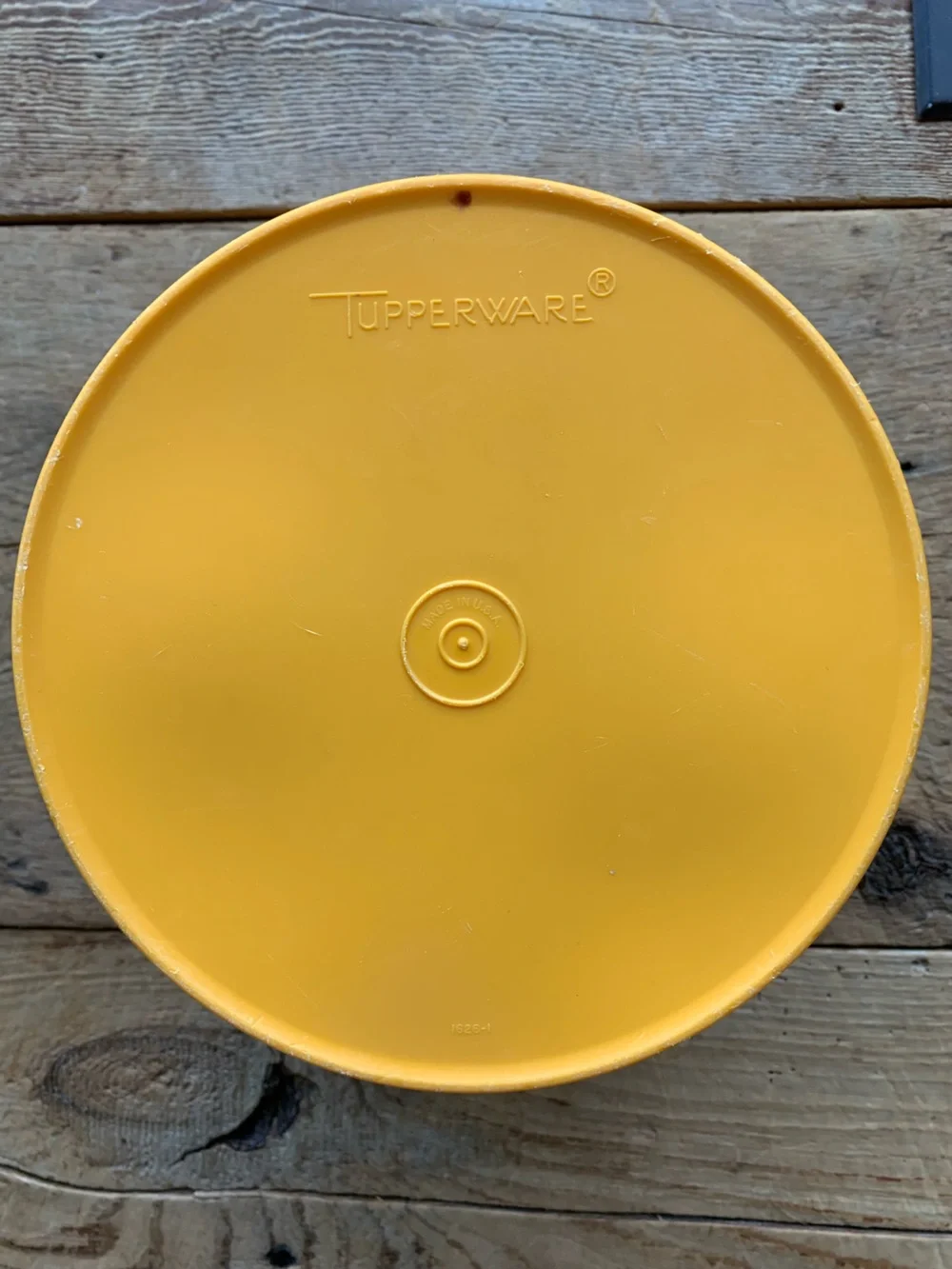Vintage Tupperware Servalier Canister in Harvest Yellow